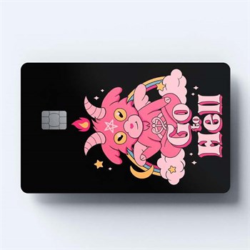 Kredi Kartı Stickerı Go To Hell