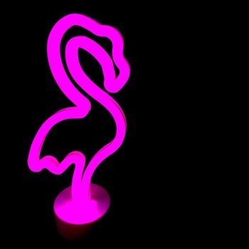 Led Işık Mor Flamingo