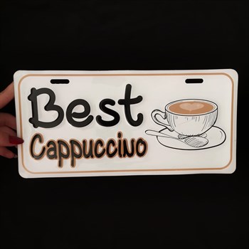 Metal Poster Best Cappuccino