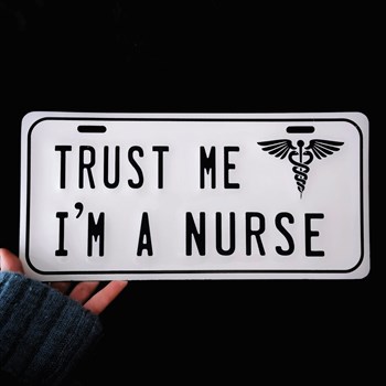 Metal Poster I'm A Nurse Kabartmalı