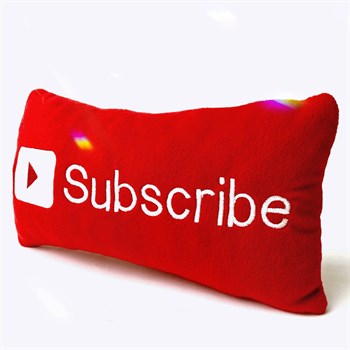 Peluş Yastık Youtube Subscribe