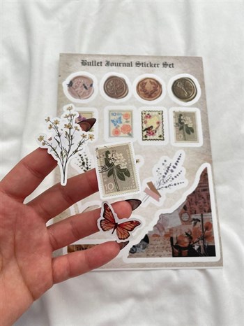 Vintage Bullet Journal Sticker Set